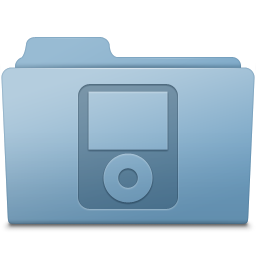 iPod Folder Blue Icon 256x256 png